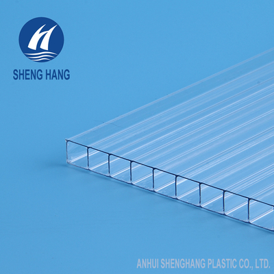 Éraflure de construction 80um durable de mur de cavité de PC de toit anti de feuille jumelle de polycarbonate