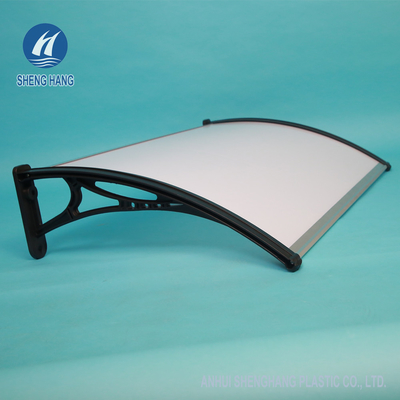 Protection en plastique blanche de neige de pluie de lumière du soleil d'auvent de polycarbonate de tente de porte