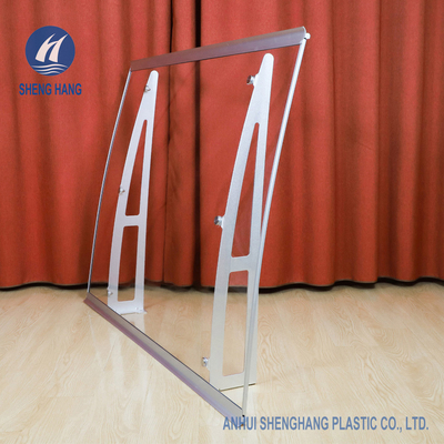 Alliage d'aluminium de poly auvent clair de carbonate de la porte 3mm de porche anti