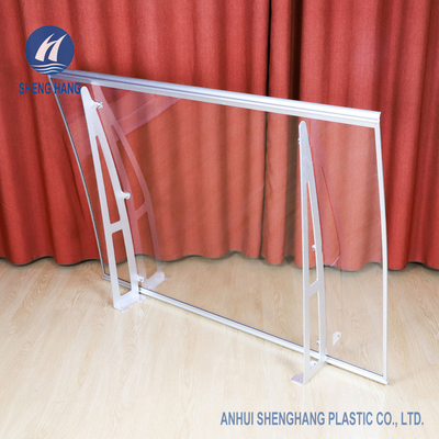 55&quot; X 35&quot; poly tente incurvée de porte de fenêtre de parenthèse d'Alu d'auvent de carbonate