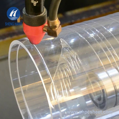 Cylindre de plexiglas Eco Friengly de grand diamètre de tube acrylique clair d'ODM de WT10mm
