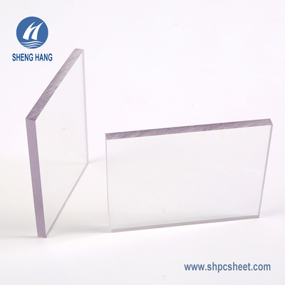 Feuille solide de polycarbonate en plastique transparent avec la double protection UV latérale
