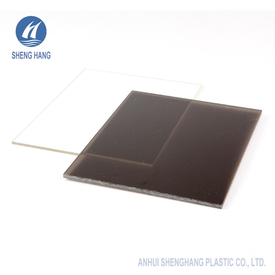 Feuille solide en plastique en bronze de polycarbonate pour la protection UV de toit d'auvent