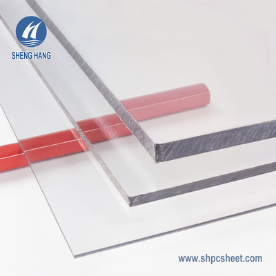 Feuille solide de polycarbonate transparent avec la double protection UV latérale