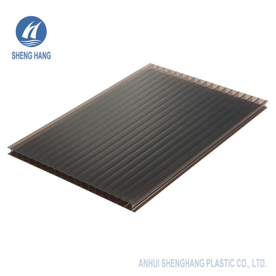 Épaisseur jumelle de la feuille 5mm de polycarbonate de mur de serre chaude