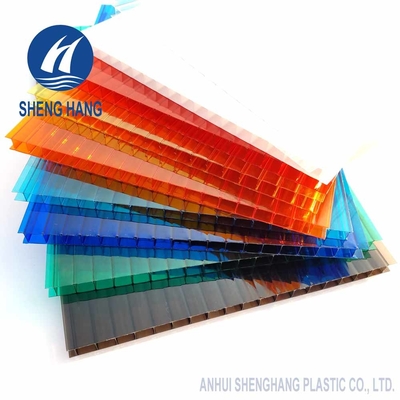UV de mur de GV 8mm anti de feuille jumelle de polycarbonate