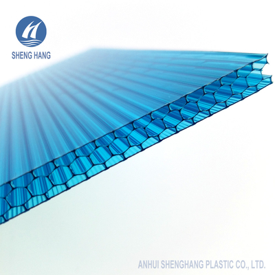 L'anti anti polycarbonate UV de nid d'abeilles d'impact lambrisse l'isolation thermique de PC en plastique