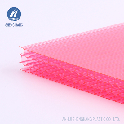 L'anti anti polycarbonate UV de nid d'abeilles d'impact lambrisse l'isolation thermique de PC en plastique