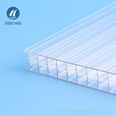 Résistance 6m UV multi creuse claire de la feuille 5.8m de polycarbonate de mur