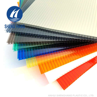 noir orange de mur de 2.1m de feuille 8mm jumelle de polycarbonate