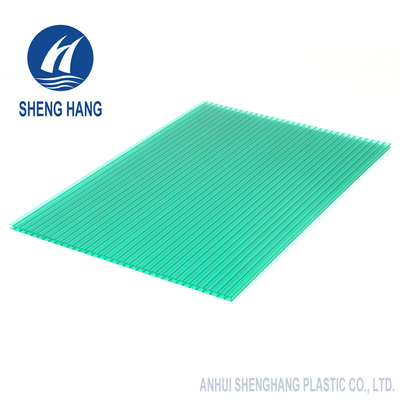 impact de Brown de mur de 5800mm de polycarbonate de vert 4mm jumeau de feuille anti
