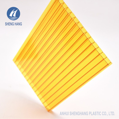 La feuille 10mm en bronze de polycarbonate d'UL94 V0 6mm Twinwall a coloré