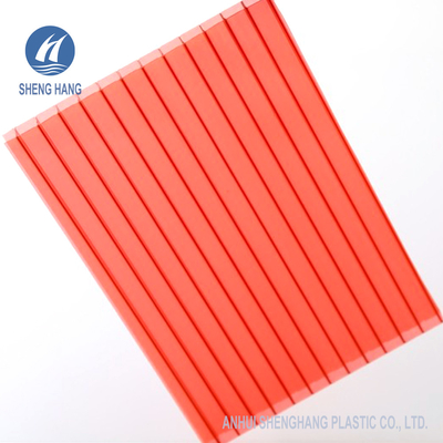 La feuille 10mm en bronze de polycarbonate d'UL94 V0 6mm Twinwall a coloré