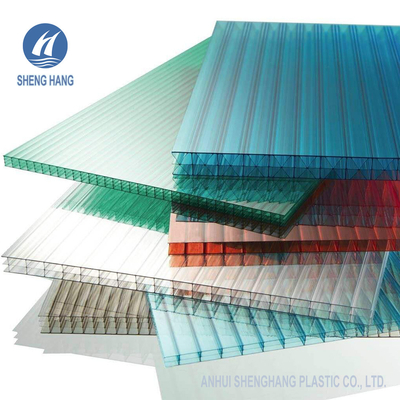 Ateliers jumeaux de feuille de polycarbonate de mur de GV 10mm couvrant le bronze de feuille