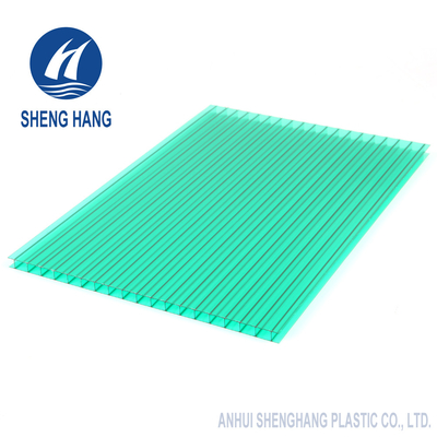 Feuille jumelle en plastique colorée Eco 4x8 UL94 V2 de polycarbonate de mur ignifuge