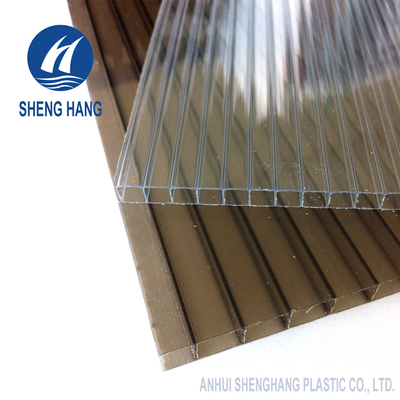 Feuille jumelle en plastique colorée Eco 4x8 UL94 V2 de polycarbonate de mur ignifuge