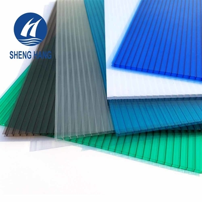 les feuilles à double paroi de polycarbonate de 2100*5800mm ont givré la preuve claire de flamme de 4mm