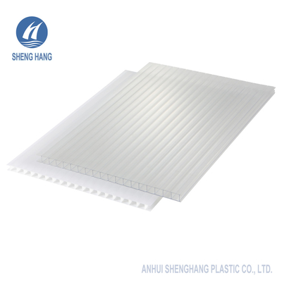 Éraflure de construction 80um durable de mur de cavité de PC de toit anti de feuille jumelle de polycarbonate
