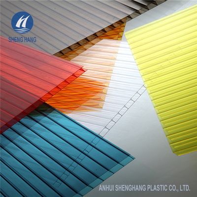 Le double polycarbonate incassable de mur lambrisse UV couvrant de feuille de 6m anti