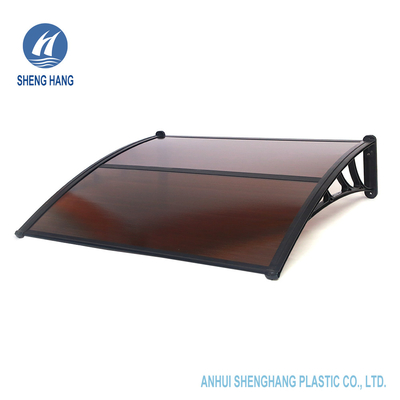 Tente en plastique 3.3*3.9ft Brown de porte de polycarbonate extérieur standard de fenêtre