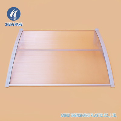 ODM clair d'auvent de porte d'auvent de porte de polycarbonate de 600mm 900mm