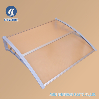 ODM clair d'auvent de porte d'auvent de porte de polycarbonate de 600mm 900mm
