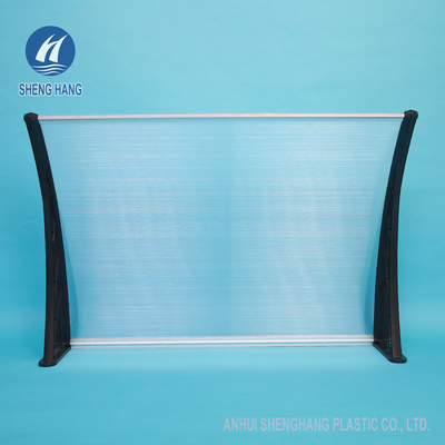 Tente en plastique de porte de polycarbonate d'espace libre de Rainshed de parasol externe