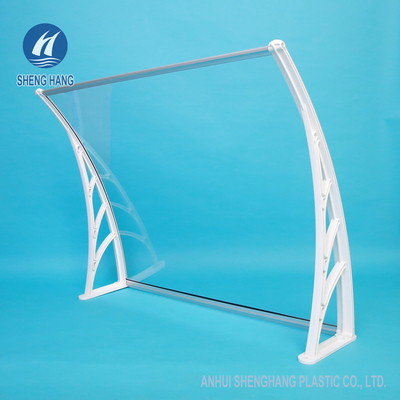 Tente durable de fenêtre de carbonate de polycarbonate d'auvent solide de porte poly
