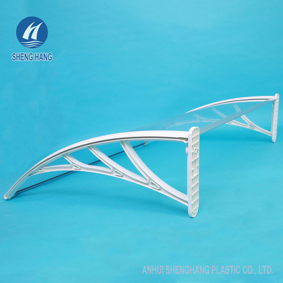 Résistance UV transparente Impactproof de l'auvent 700mm de tente de porte de fenêtre de porche de polycarbonate