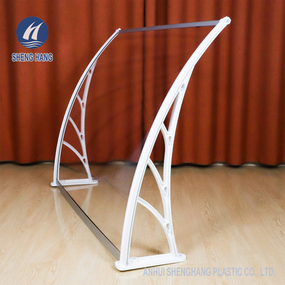Tente solide de fenêtre de feuille de polycarbonate d'auvent en plastique à haute impression de porte