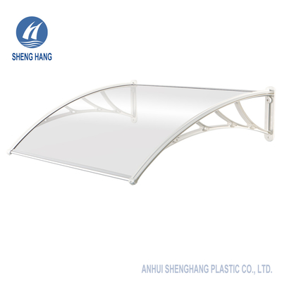 Tente solide de panneau de polycarbonate de parenthèse d'auvent en plastique durable de porte