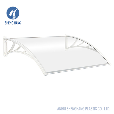 Tente solide de panneau de polycarbonate de parenthèse d'auvent en plastique durable de porte