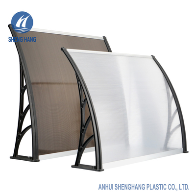 Sunshield a courbé le revêtement UV en plastique de la tente 5mm de polycarbonate