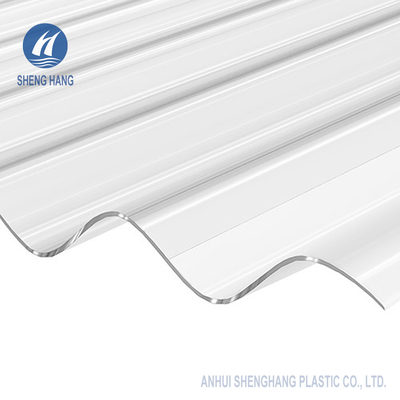feuille ondulée de polycarbonate d'espace libre de 2.95×10ft Covestro résistant UV de 50 microns