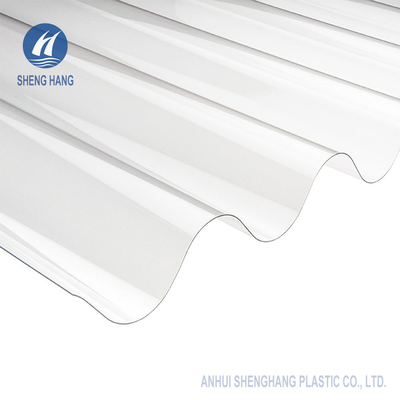 feuille ondulée de polycarbonate d'espace libre de 2.95×10ft Covestro résistant UV de 50 microns