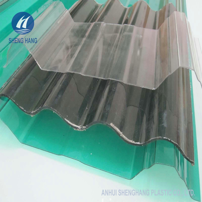 Panneau ondulé clair en plastique de toit de polycarbonate de  pour la serre chaude W900mm