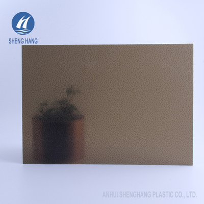 Le polycarbonate de relief par espace libre d'ASTM D638 couvre le PC de revêtement UV UL94 V2