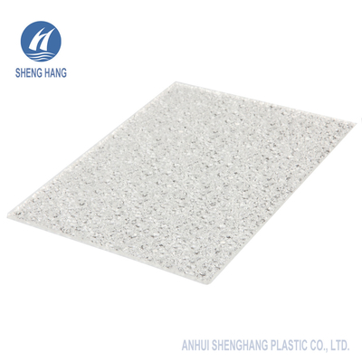feuilles de 2mm Diamond Solid And Textured Polycarbonate résistant UV de 50 microns enduit