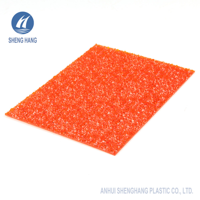 feuilles de 2mm Diamond Solid And Textured Polycarbonate résistant UV de 50 microns enduit
