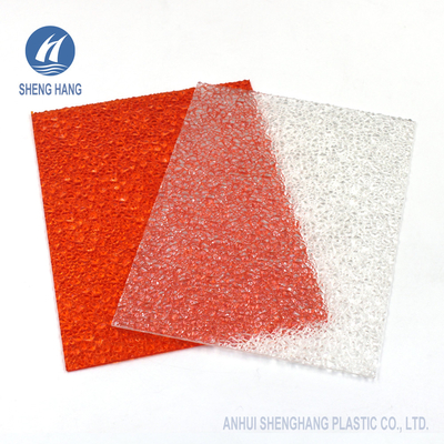 Diamond Embossed Polycarbonate Sheet vert orange 3mm imperméables