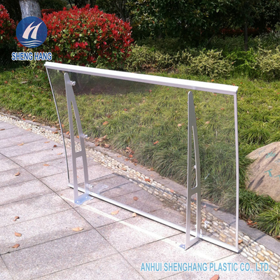 Alliage d'aluminium de poly auvent clair de carbonate de la porte 3mm de porche anti