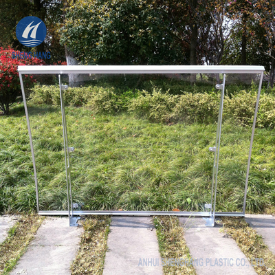 Alliage d'aluminium de poly auvent clair de carbonate de la porte 3mm de porche anti