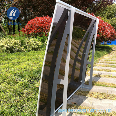 55&quot; X 35&quot; poly tente incurvée de porte de fenêtre de parenthèse d'Alu d'auvent de carbonate