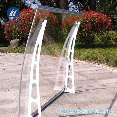 Largeur résistante du poly de carbonate de cadre en métal de DIY temps 1.4m d'auvent pour la fenêtre