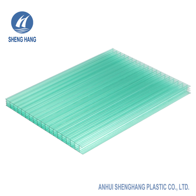 le polycarbonate de 14mm Multiwall couvre quatre la protection UV du mur 2100*3000mm 80um