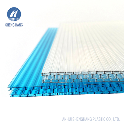 la feuille de nid d'abeilles de polycarbonate de 2100*6000mm a teinté la coextrusion ISO9001