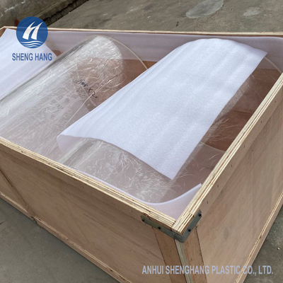 Anti impact de grand de fonte cylindre acrylique clair des tubes 9.8ft OD400mm PMMA