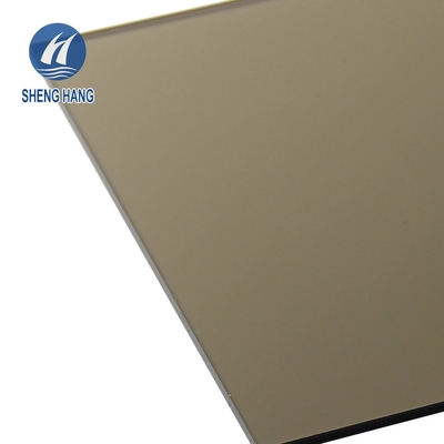 Feuille solide 2000*3000mm ASTM C177 de polycarbonate de couleur brune de GV